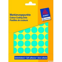 Kółka do zaznaczania 3375 Q18 22 ark niebieskie trwałe, Avery Zweckform