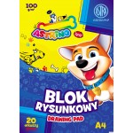 Blok rysunkowy ASTRAPAP A4 100g 20 ark "BS", 106021002