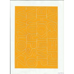 LITERY samop. 4cm (8) białe ARTDRUK