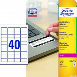 Etykiety NoPeel L6145-20 45,7 x 25,4 20 ark. Avery Zweckform