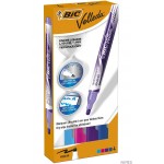 Marker suchościeralny BIC Velleda Liquid Ink Pocket mix FUN 4szt, 927157