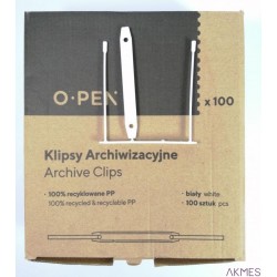 Klipsy archiwizacyjne 100szt OPEN AMA603445