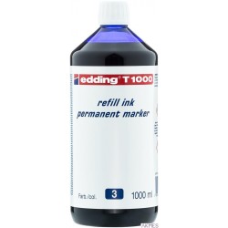 Tusz do markerów permanentnych 1000 ml niebieski Edding T1000/003/N
