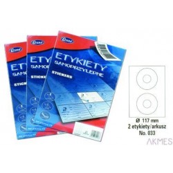 Etykiety samoprzylepne No. 033 Q117 mm GRAND 150-1060
