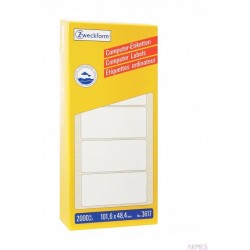 Etykiety uniwersalne 3617 101,6x48,4 składanka komp. do drukarek igłowych, Avery Zweckform