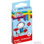 Kredki FIORELLO świecowe 6 kolorów 170-1381