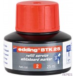 Tusz do markerów do tablic 25 ml czerwony Edding BTK25/002/CZ