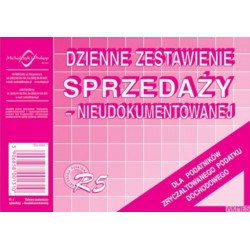 R5N Dzienne zestawienie sprzedaży (nieudokumentowanej) A6 MICHALCZYK