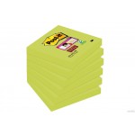 Bloczek samoprzylepny POST-IT_ Super Sticky (654-6SS-AW), 76x76mm, 1x90 kartek, zielony