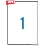 Etykiety uniwersalne białe prostokątne 210*297 (100) permanentne APLI