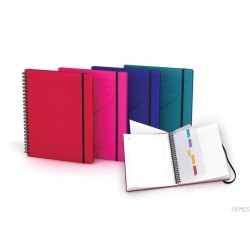 Kołonotatnik A5 60 kartek, linia / tagi, BEAUTY, OXFORD, 400048720