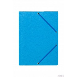 Teczka z gumką rogi DOTTS A4 preszpan jasna niebieska 390g