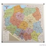 Tabl.MAPA POLSKI.adminis.1641 VITTORIA such-mag.90*100