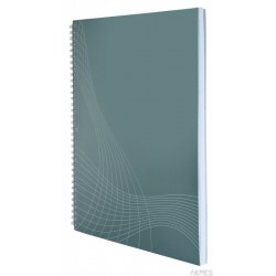 Kołonotatnik Notizio 7013 A4 kratka 80 kartek oprawa kartonowa, jasnoszary, Notizio by Avery Zweckform