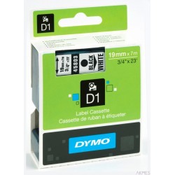 Taśma DYMO D1 - 19 mm x 7 m, czarny / biały S0720830 do drukarek etykiet
