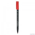 Foliopis permanentny M 317 czerwony STAEDTLER LUMOCOLOR S317-2