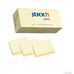 Bloczki STICK"N 38x51mm żółty pastele 12bloczków x 100 kartek 21530
