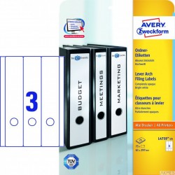 Etykiety na segregatory L4759-25 61 x 297 30ark Avery Zweckform