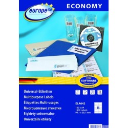 Etykiety_uniwersalne ELA042 99,1 x 38,1 100 ark. Economy Europe100 by Ave