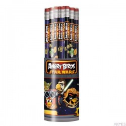 Ołówek z gumką tuba (60) nadruk ANGRY BIRDS ST.MAJEWSKI *0268