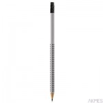 Ołówki GRIP 2001/B z Gumką FABER-CASTELL (12sztuk)