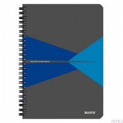 Kołonotatnik Office PP A5, w kratkę, niebieski 44980035 Leitz