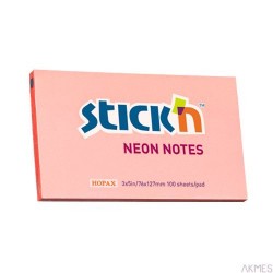 Notes Samoprzylepny 127mm x76mm Różowy Neonowy (12) 21170 Stick'n