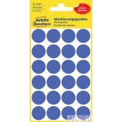 Usuwalne kółka do zaznaczania Ø18mm, 96szt./op. zielone 3596 Avery Zweckform