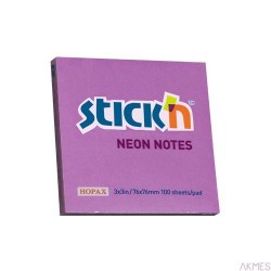 Notes Samoprzylepny 76mm x76mm Fioletowy Neonowy (12) 21210 Stick'n
