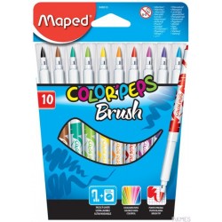 Flamastry COLORPEPS BRUSH 10szt.848010 MAPED