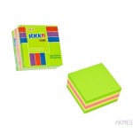 Bloczek STICK"N 51x51mm zielony-mix neon i pastel 21534