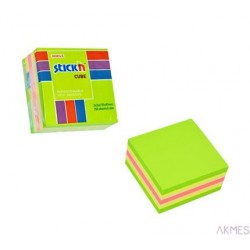 Bloczek STICK"N 51x51mm zielony-mix neon i pastel 21534