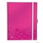 Kołonotatnik Be Mobile LEITZ WOW PP A4 80k różowy 46450023
