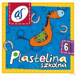 Plastelina szkolna'AS' 6kol. ASTRA
