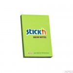 Notes Samoprzylepny 76X51mm Zielony Neon (12) 21163 Stick'n