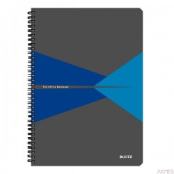 Kołonotatnik Office PP A4, w kratkę, niebieski 44950035 Leitz