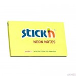 Notes Samoprzylepny 127X76mm Żółty Neonowy 21135 Stick'n