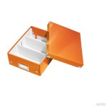 (WYCOFANE)Pudełko z przegródkami LEITZ C&S małe pomarańczowe 60570044 (X)