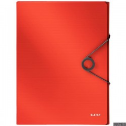 Teczka z gumką PP Leitz Solid, 30mm, jasnoczerwona 45681020