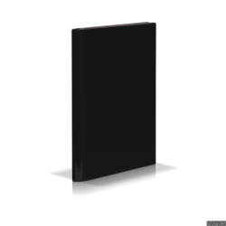 Teczka skrzydłowa z rzepem CARIBIC 4cm czarna VAUPE, 340/02
