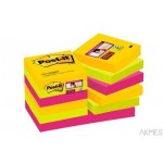 Karteczki samoprzylepne Post-it® Super Sticky, paleta Rio de Janeiro, 47,6 x 47,6mm , 12x90 kartek 622-12SS-RIO 70005271518