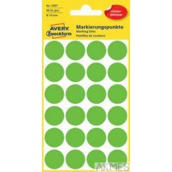 Usuwalne kółka do zaznaczania Ø18mm, 96szt./op. niebieskie 3597 Avery Zweckform