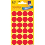 Trwałe kółka do zaznaczania Ø18mm, 96szt./op. czerwone 3004 Avery Zweckform