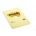 Bloczek samoprzylepny POST-IT w linię (660), 102x152mm, 1x100 kart., żółty