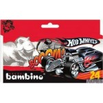 Kredki BAMBINO 2kol. w pud.kart. HOT WHEELS St.Majewski