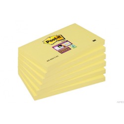 Bloczek samoprzylepny \nPost-it® Super Sticky, żółty, 76x127mm, \n90 kartek