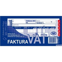 105-8N/E Faktura pełna dla prowadzących sprzedaż w cenach netto 1/3A4