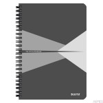 Kołonotatnik Office Card A5, w linie, szary 44590085 Leitz