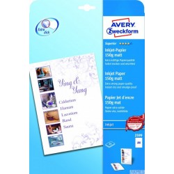 Papier matowy powlekany 150g Avery Zweckform A4 25 arkuszy