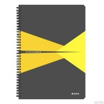 Kołonotatnik Office PP A4, w kratkę, żółty 44950015 Leitz